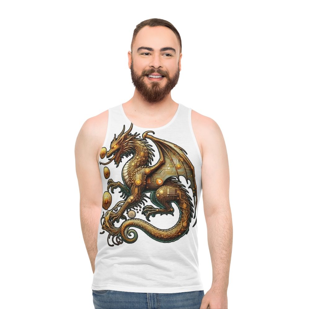 Bitcoin Dragon Unisex Tank Top