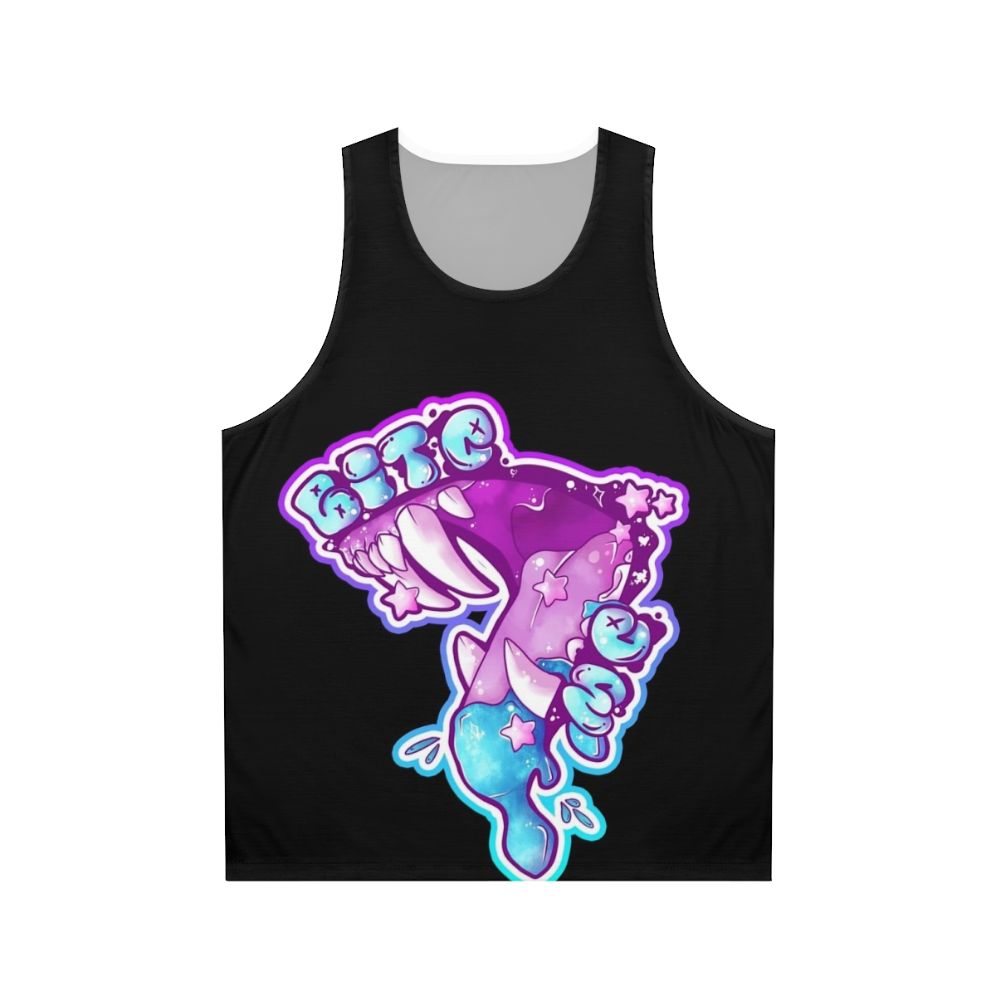 Bite Me Candy Gore Unisex Black Out Tank Top