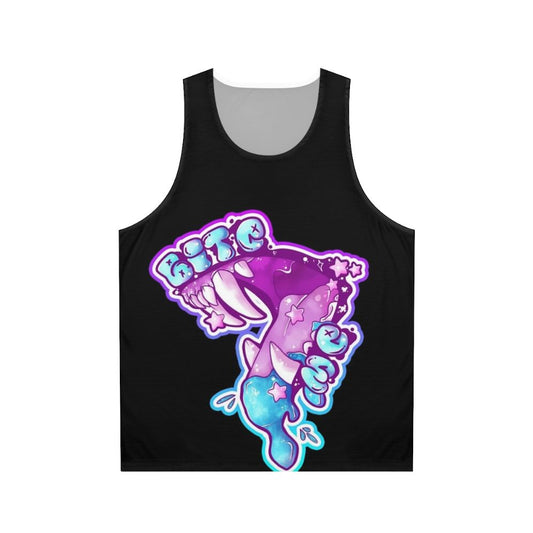 Bite Me Candy Gore Unisex Black Out Tank Top