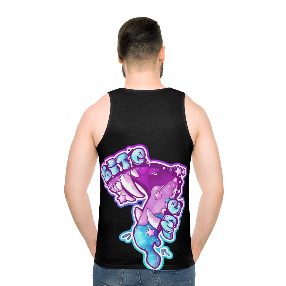 Bite Me Candy Gore Unisex Black Out Tank Top
