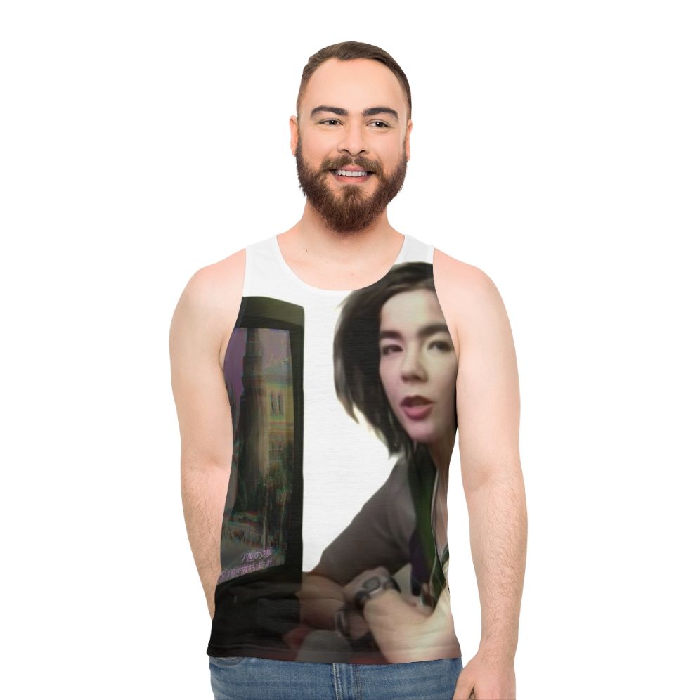 Bjork Aesthetic Vaporwave Unisex Tank Top