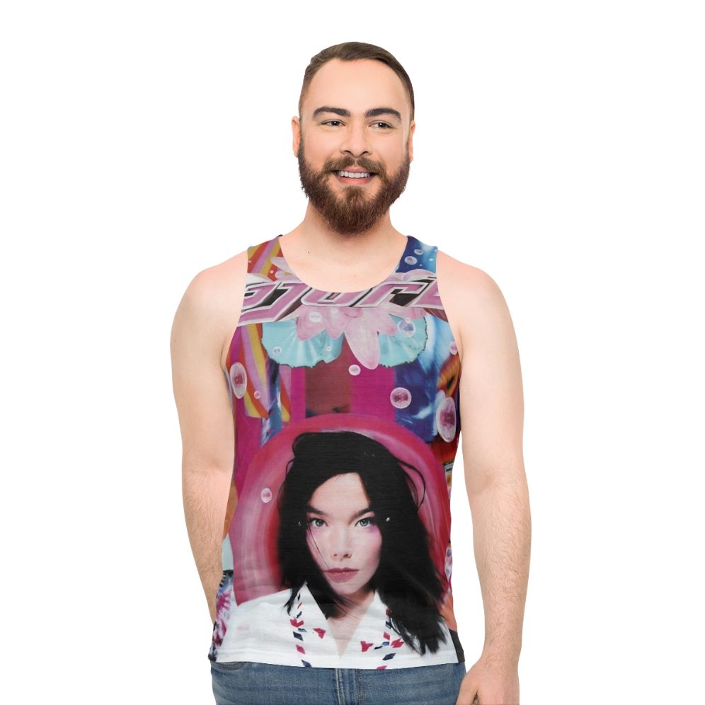 Björk inspired unisex post-punk tank top