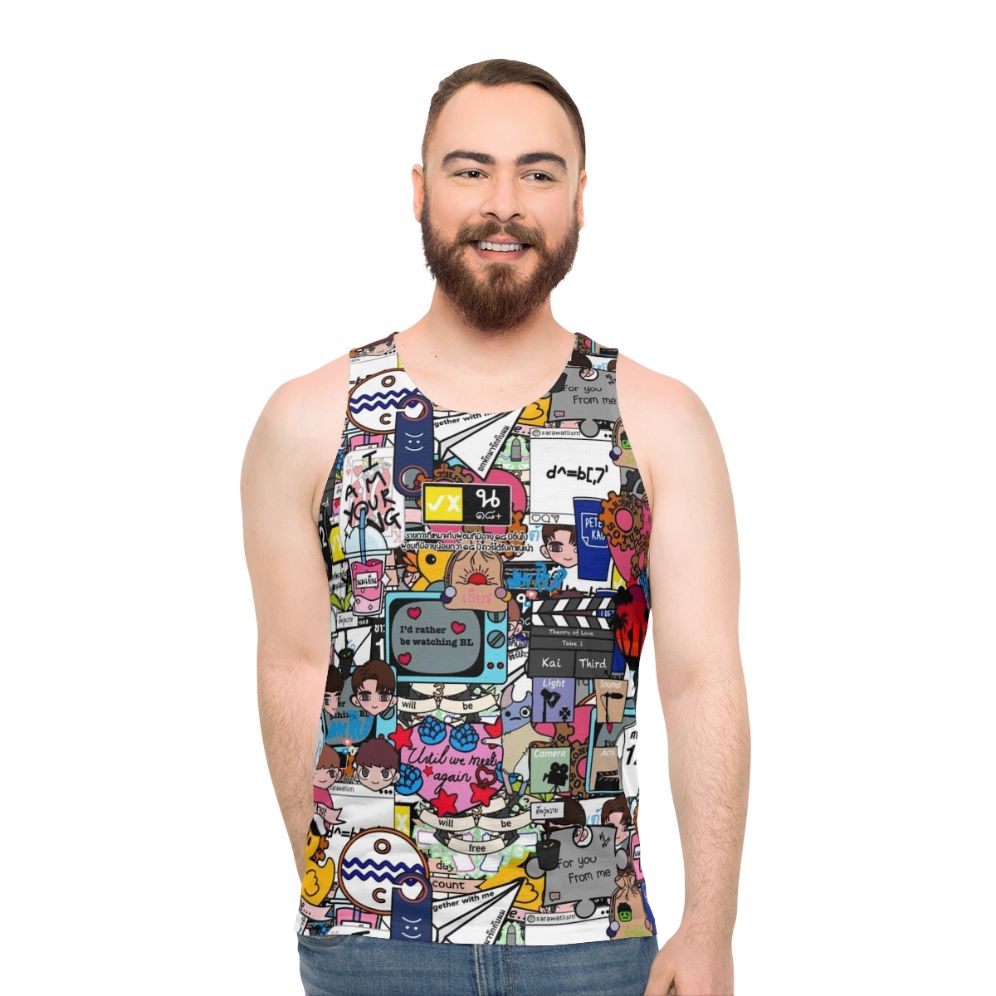 Bl Sticker Bombed Unisex Tank Top