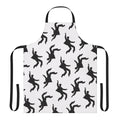 Black and white apron with multiple Elvis Presley images