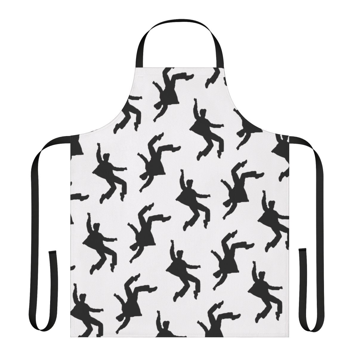 Black and white apron with multiple Elvis Presley images