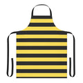 Black and yellow striped apron with 'Live Boldly' quote from the film 'Me Before You'