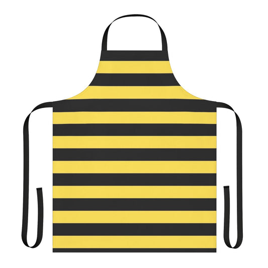 Black and yellow striped apron with 'Live Boldly' quote from the film 'Me Before You'
