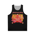 Black bloody unisex heavy metal tank top