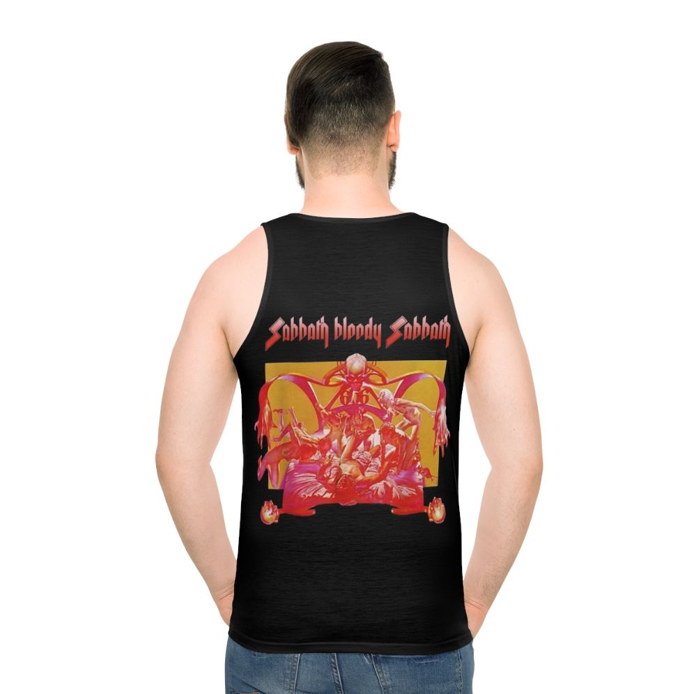 Black bloody unisex heavy metal tank top