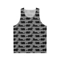 Black cat unisex tank top