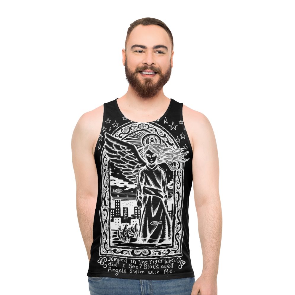 Black Eyed Angels Inverted Graphic Tank Top