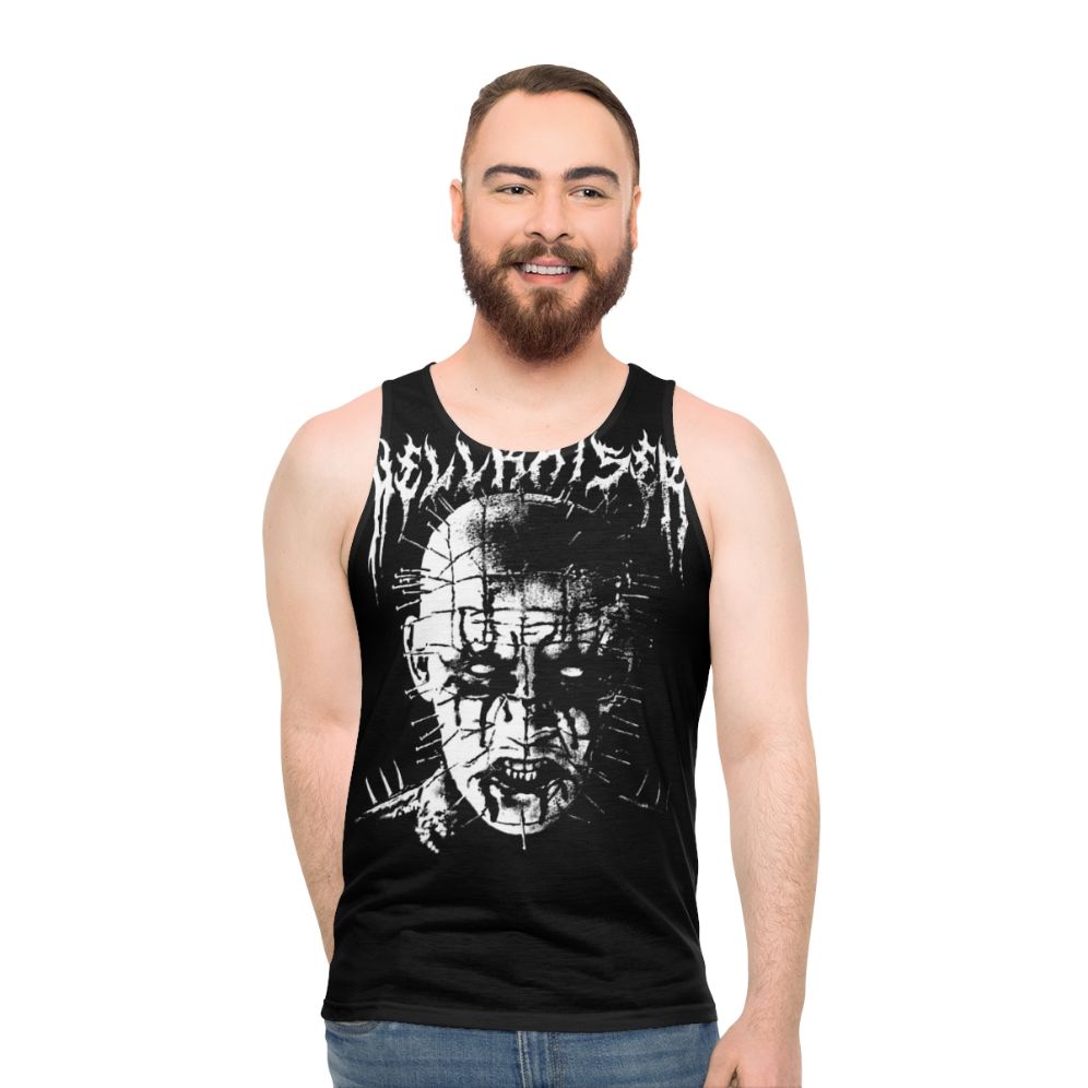 Black Metal Pinhead Cenobite Horror Unisex Tank Top