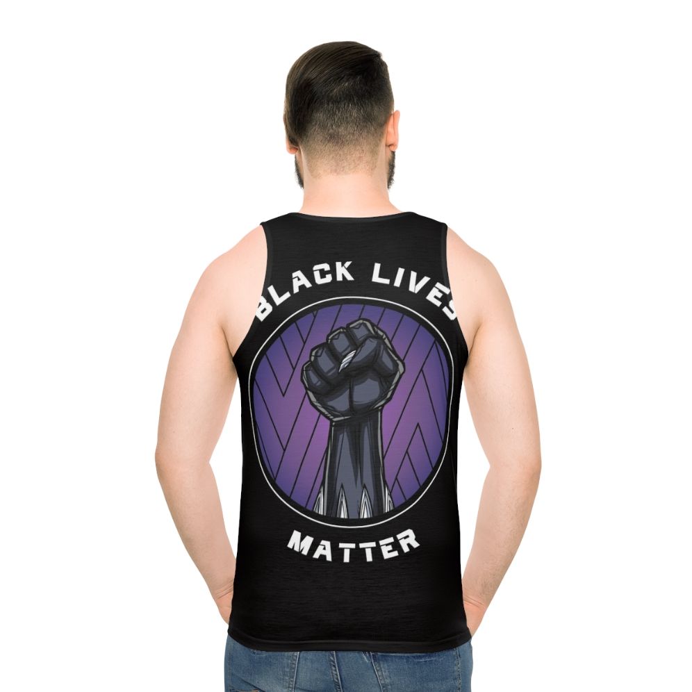 Black Panther inspired unisex tank top supporting the Black Lives Matter movement