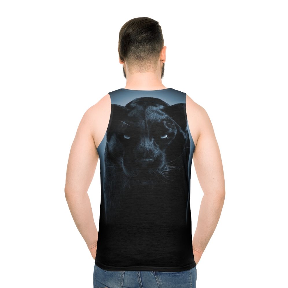 Unisex Black Panther Tank Top Featuring Superhero Design
