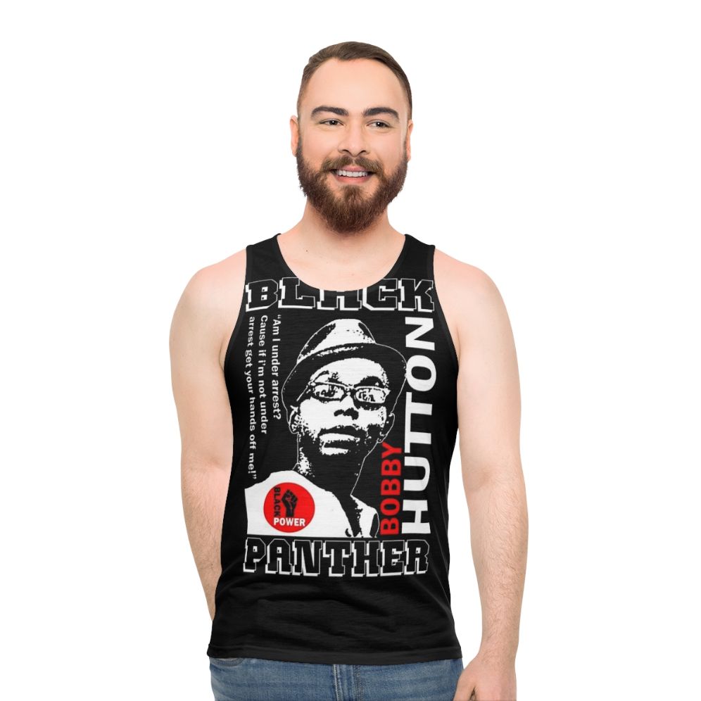 Black Panther Tribute Unisex Tank Top featuring Robert Hutton