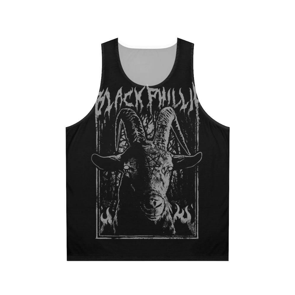 Black Phillip gothic metal unisex tank top