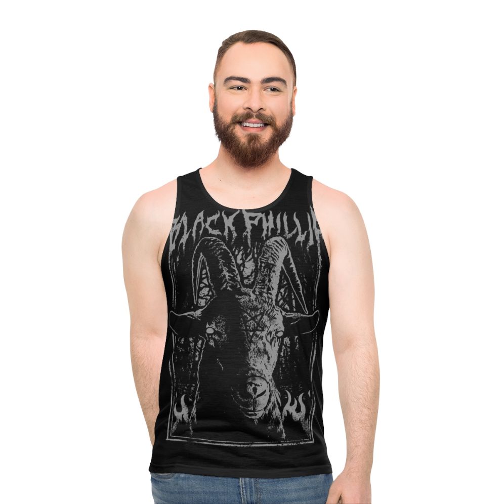 Black Phillip gothic metal unisex tank top