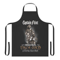 Black pirate apron with rum logo, inspired by the TV series Black Sails