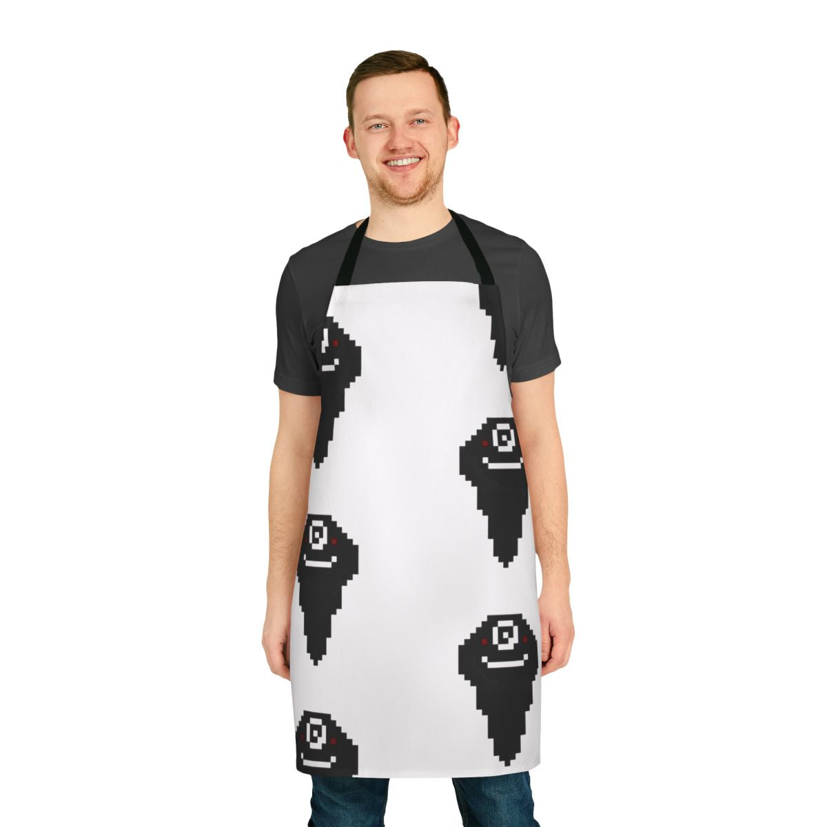 Black Spirit Pixel Art Gaming Apron for Black Desert Online MMORPG Fans