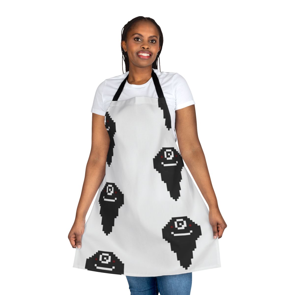 Black Spirit Pixel Art Gaming Apron for Black Desert Online MMORPG Fans