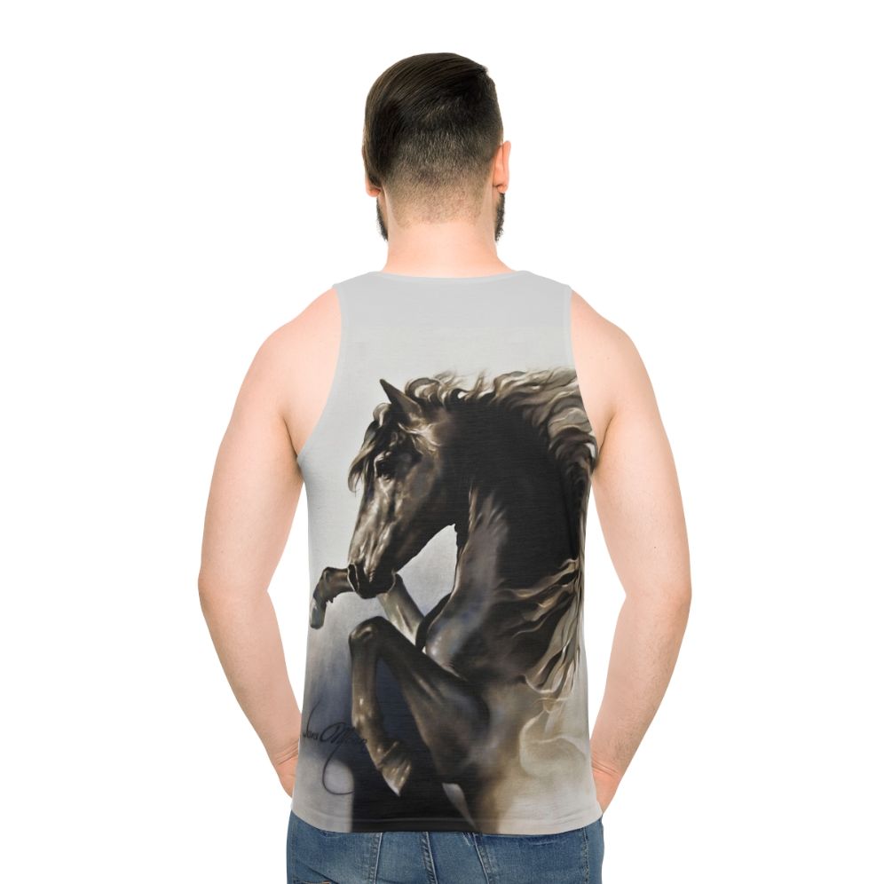 Black stallion unisex tank top