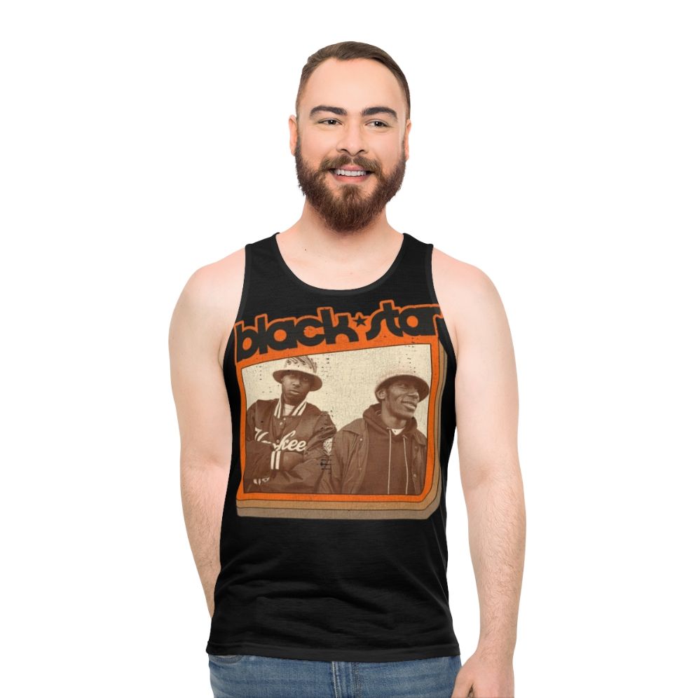 Black Star unisex hip hop tank top