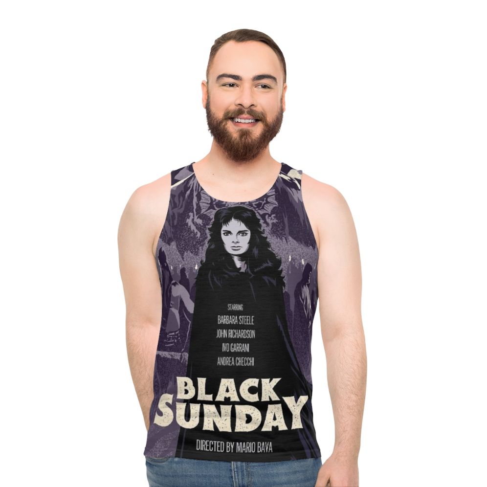 Black Sunday Horror Themed Unisex Tank Top