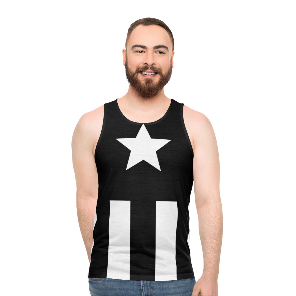 Black Superhero Comic Book Unisex Tank Top