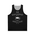 Black twin peaks unisex tank top