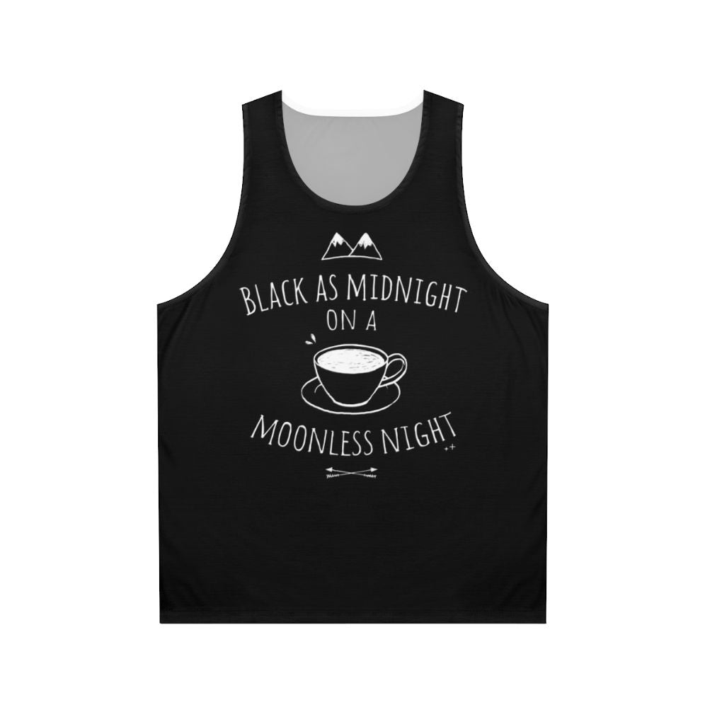Black twin peaks unisex tank top