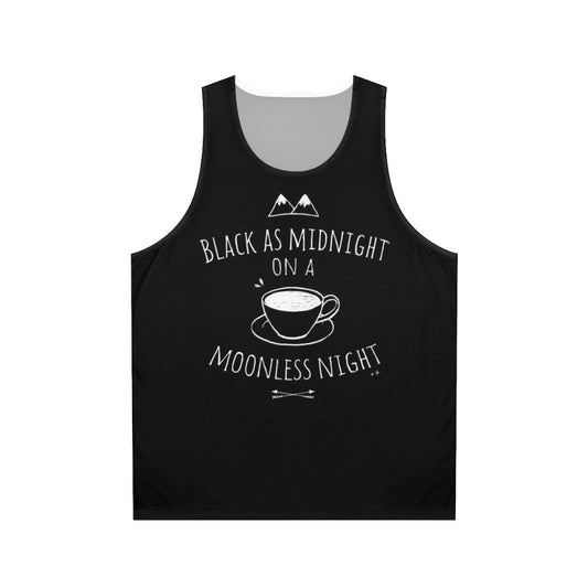Black twin peaks unisex tank top
