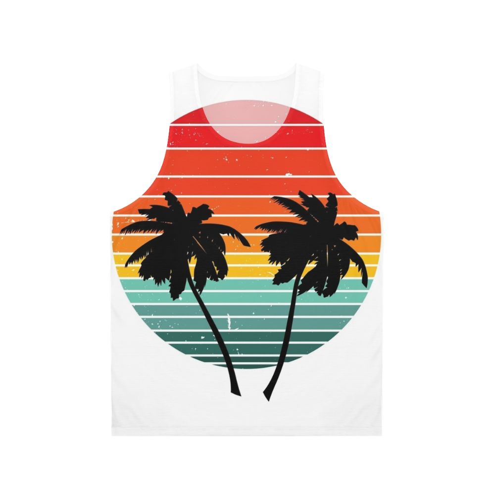 Black unisex summer tank top