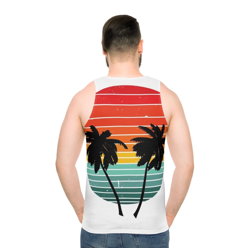 Black unisex summer tank top
