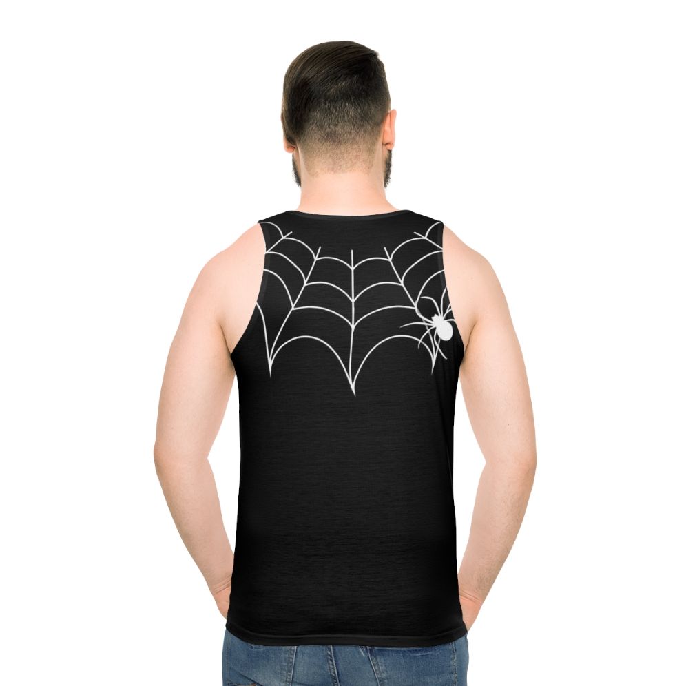 Black Widow Spider Web Collar Unisex Tank Top