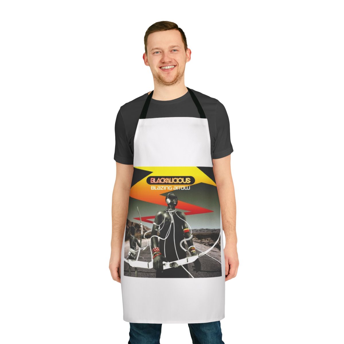 Blackalicious-inspired funky apron with west coast hip hop style