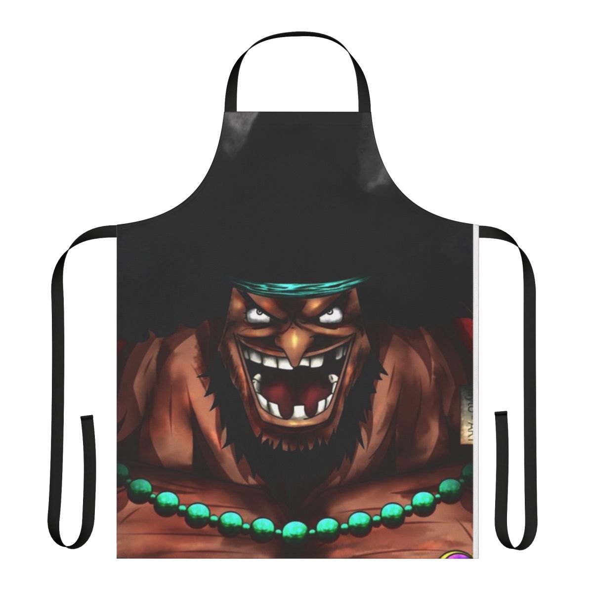 One Piece Blackbeard Marshall D Teach Inspired Apron with Skull Design