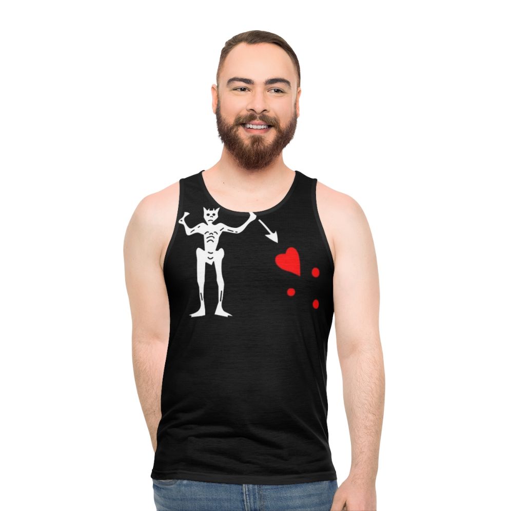 Blackbeard Pirate Flag Unisex Tank Top