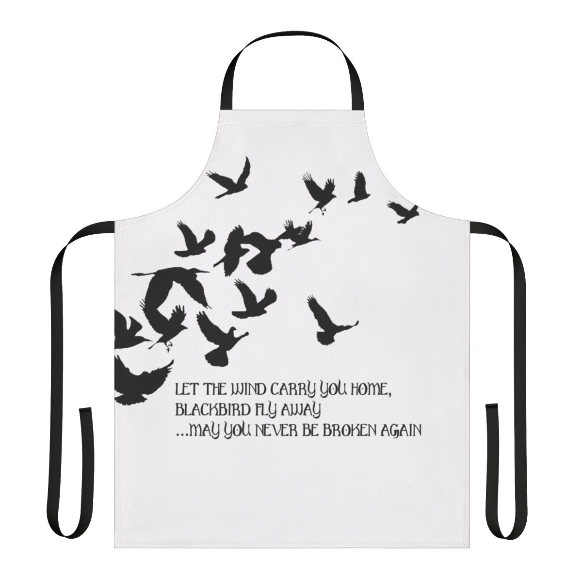Blackbird alter bridge lyrics printed on a high-quality cooking apron