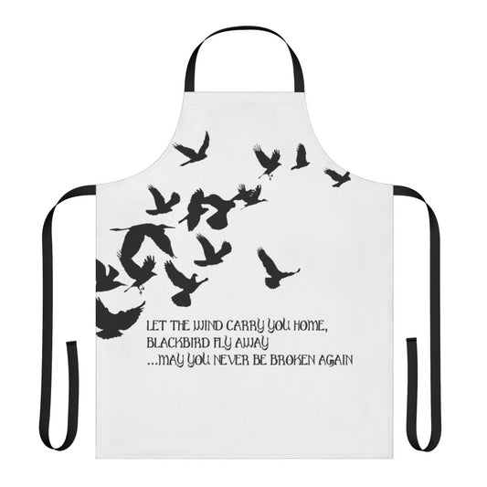 Blackbird alter bridge lyrics printed on a high-quality cooking apron