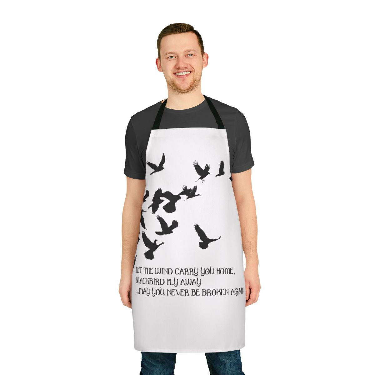 Blackbird alter bridge lyrics printed on a high-quality cooking apron