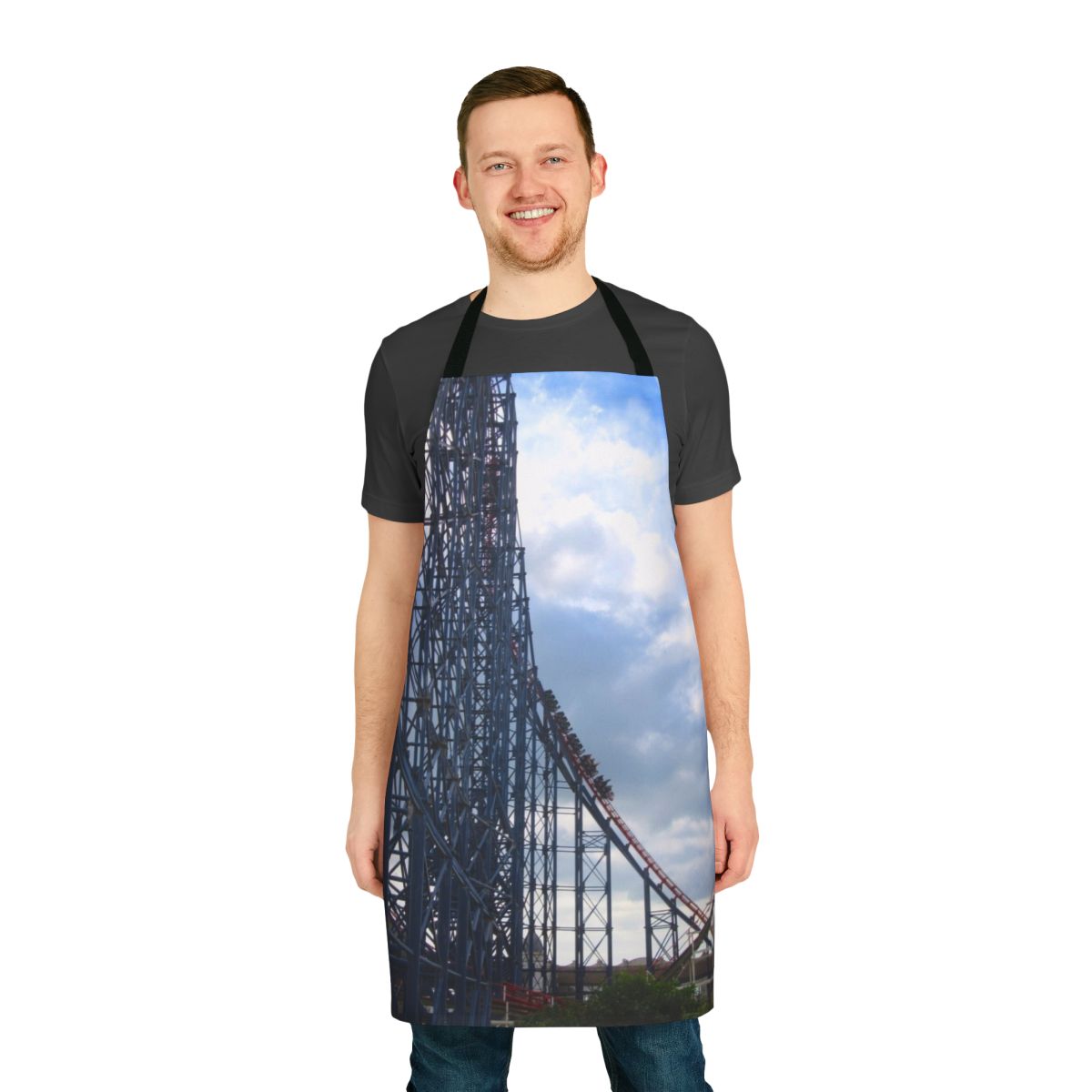 Blackpool Roller Coaster-Inspired Apron for Fans of Blackpool Pleasure Beach's Iconic Ride