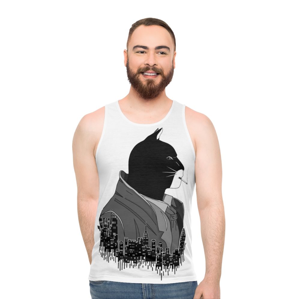 Blacksad Night City Fan Art Unisex Tank Top