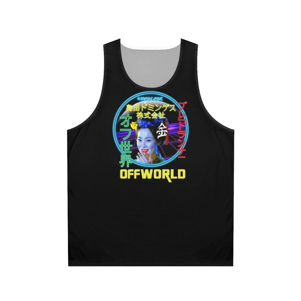 Blade Runner Blimp Neon Futuristic Unisex Tank Top