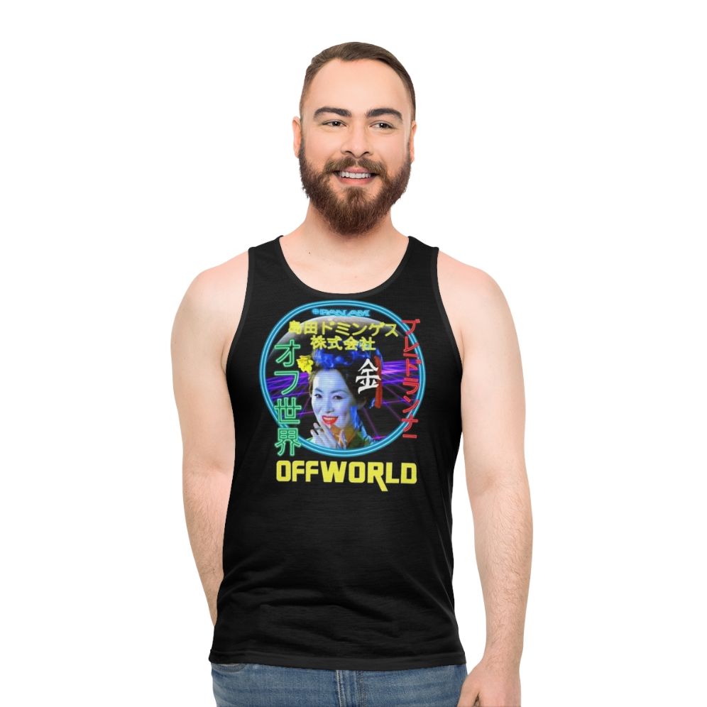 Blade Runner Blimp Neon Futuristic Unisex Tank Top