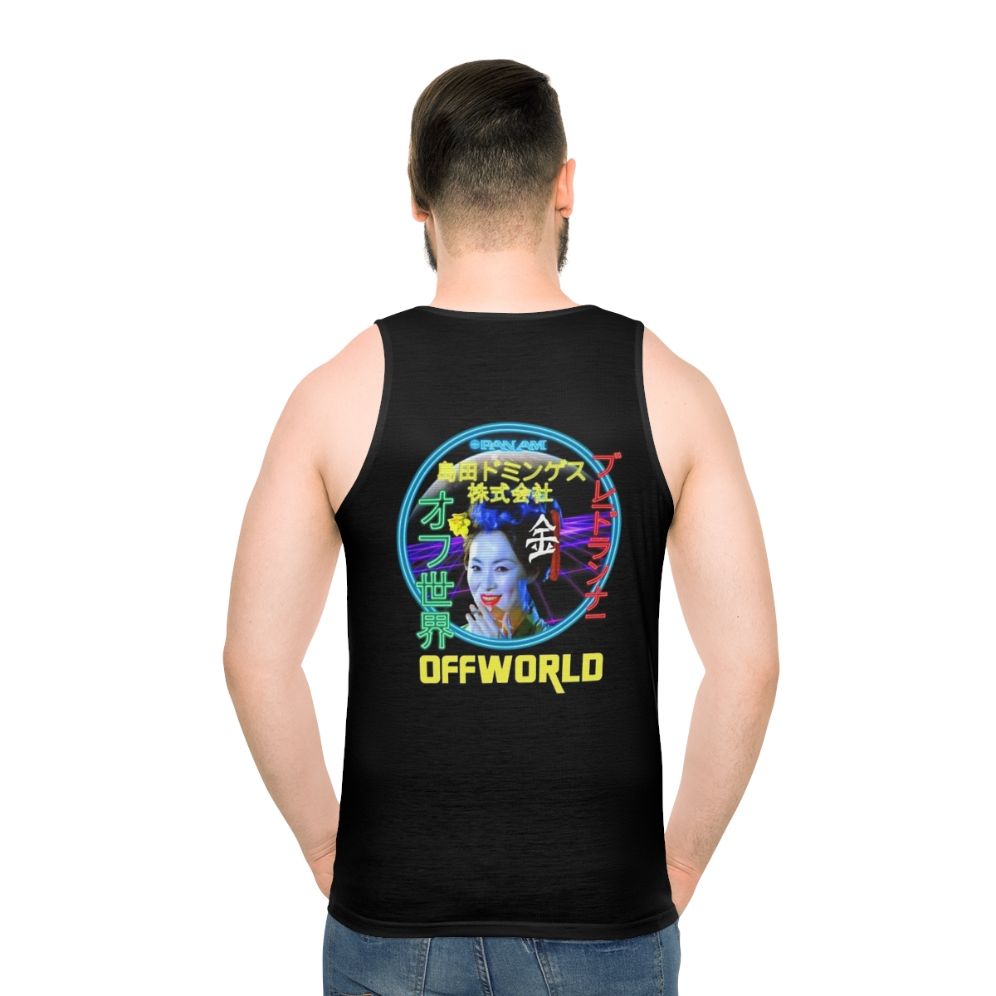 Blade Runner Blimp Neon Futuristic Unisex Tank Top