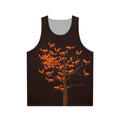 Blazing fox tree pattern on a unisex tank top