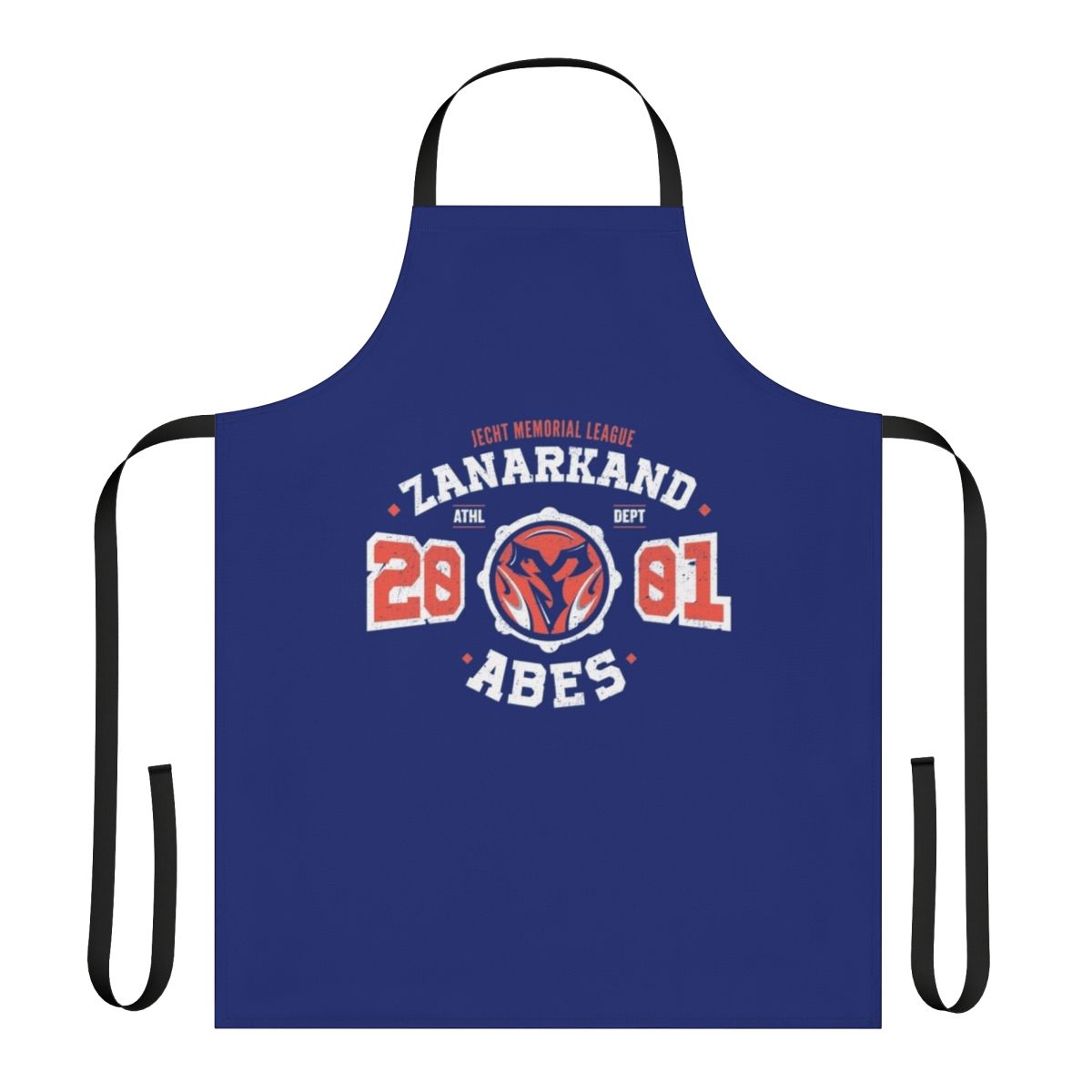 Blitzball-themed apron featuring Tidus and Yuna from Final Fantasy X