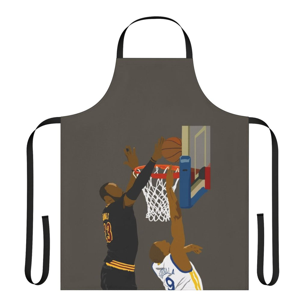 "Blocked Shot Design Celebrating LeBron James' Defensive Prowess"
