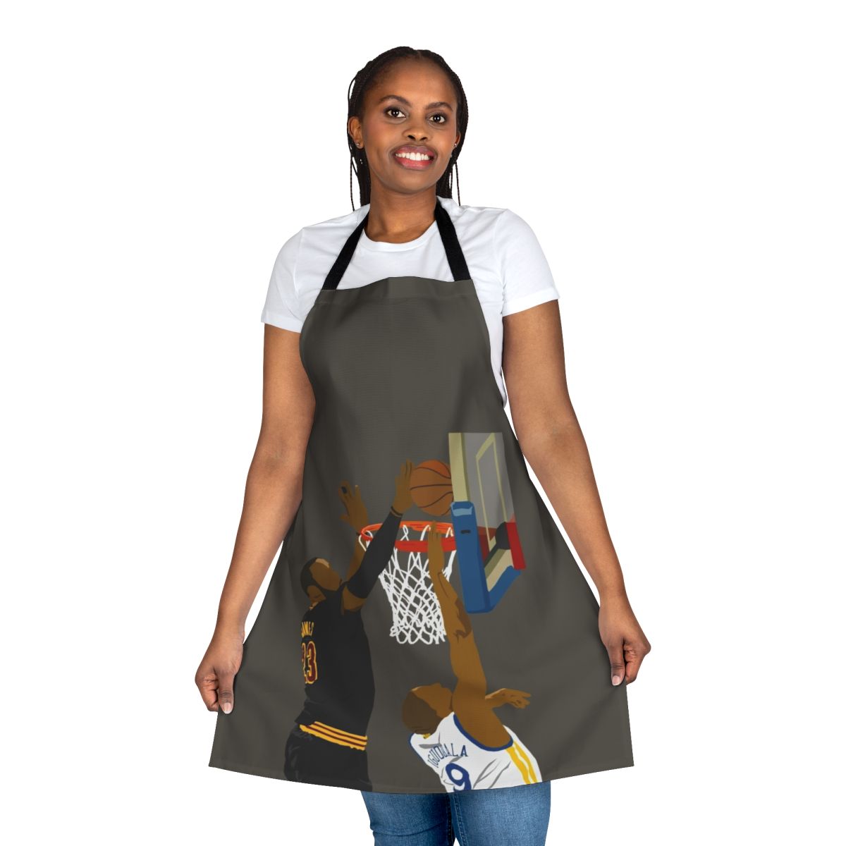 "Blocked Shot Design Celebrating LeBron James' Defensive Prowess"
