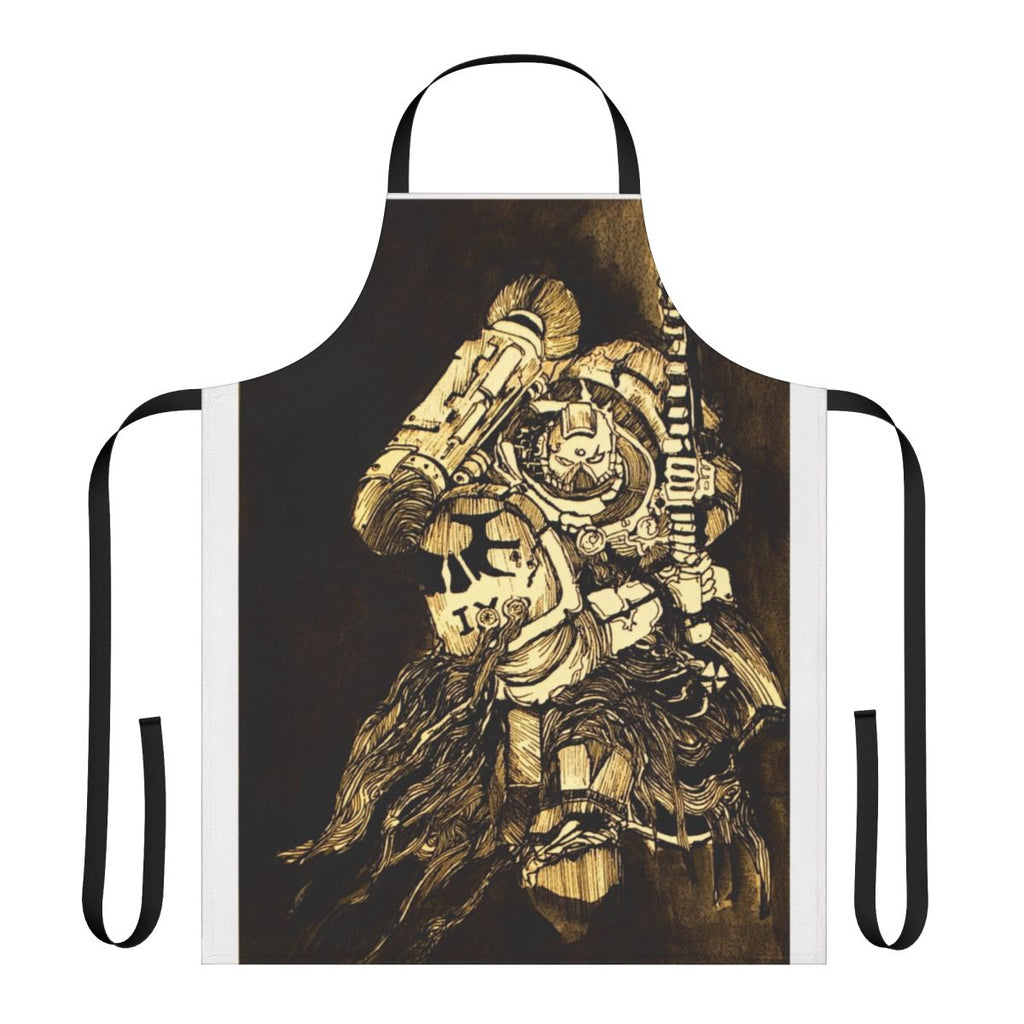 Blood-Inspired Apron for Sci-Fi Fans, Featuring a Stylized Blood Angel Design